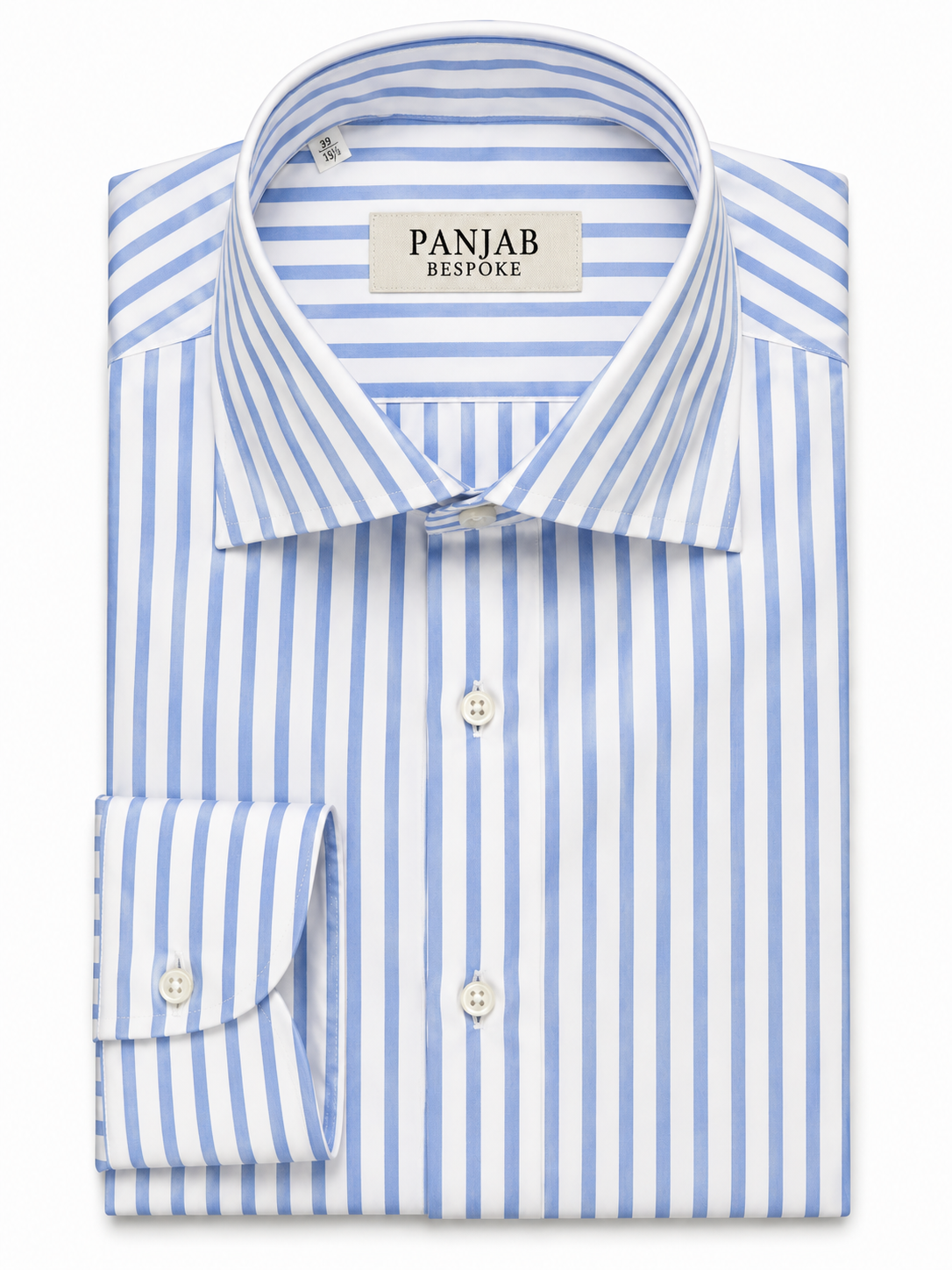 Classic Stripe Cut-away Collar Dress Shirt – Sea/Bianco
